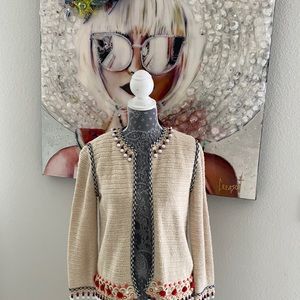 Tory Burch Cream and Black Jacket